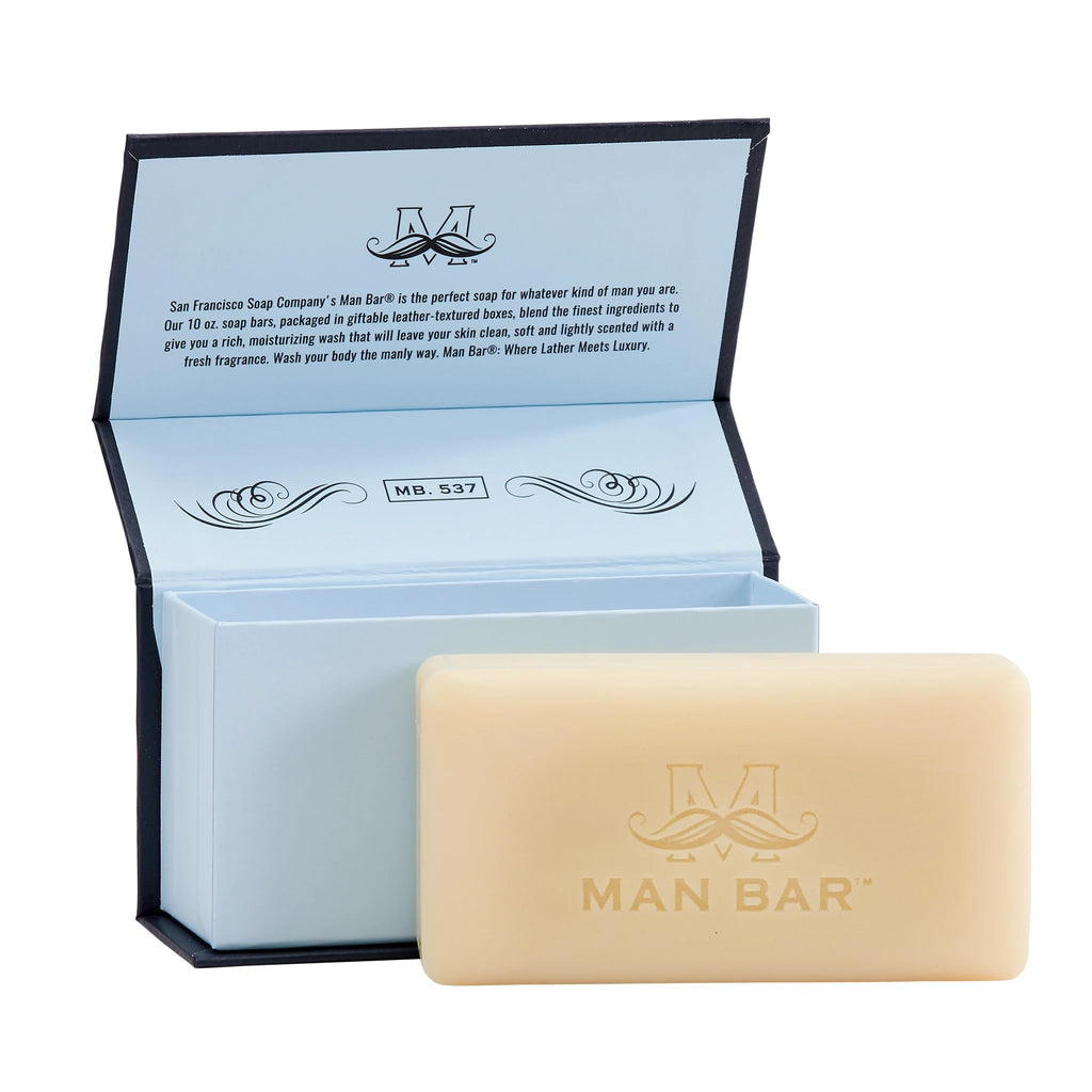 San Francisco Soap Company Silver Sage And Bergamot Fragrance Man Bar - Deep Cleansing - No Harmful Chemicals - Good for all Skin Types - Made in the USA