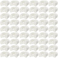 Tigeen 52 Pieces Spa Headband for Washing Face Bulk Soft Coral Fleece Skincare Headband, Bow Makeup Cosmetic Hairband Fluffy Shower Spa Essentials for Girls Women Slumber Supplies(White,Solid Series)