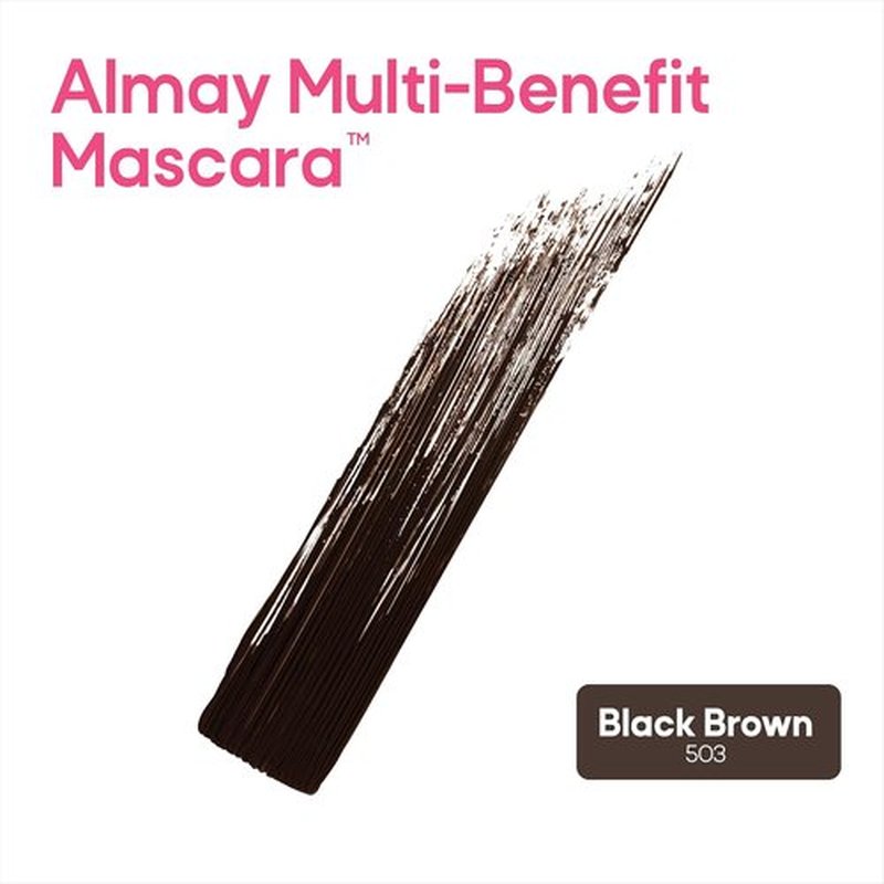 Almay Multi-Benefit Mascara & Eyeliner Duo - Versatile Black Brown Value Pack