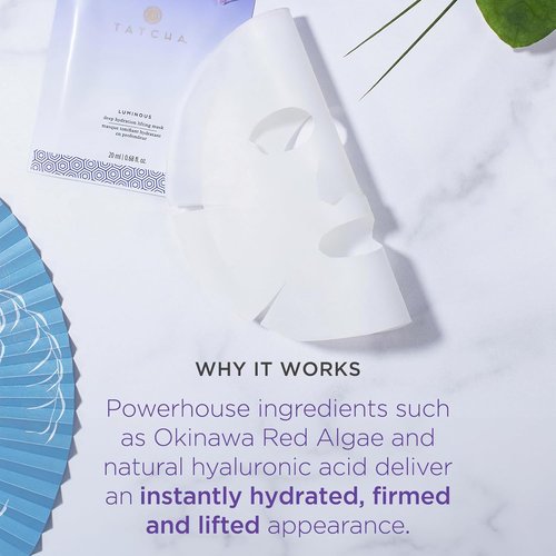 TATCHA Luminous Deep Hydration Mask - Single Use for Radiant Skin | 20 ml / 0.68 oz