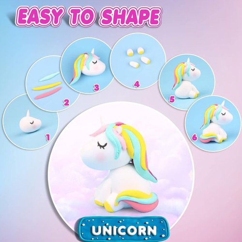 Magic Clay - Air Dry Modeling Clay Set with 84 Colors & Tools | Soft, Ultra-Light for Kids Ages 3+