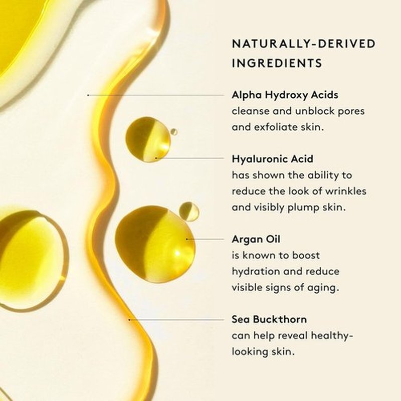 Naked & Thriving Night Set - Renew Resurfacing Serum (30 mL) & Rejuvenate Face Oil (35 mL) with Hyaluronic Acid & Fruit AHAs