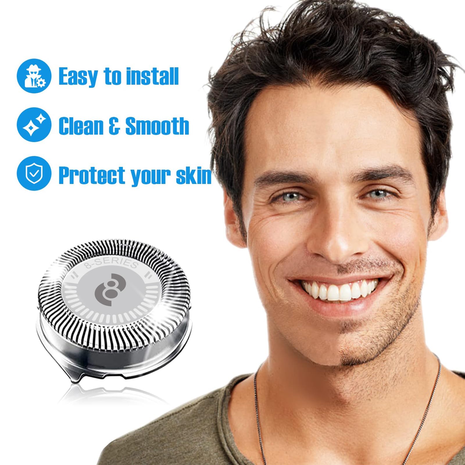 HQ8 Replacement Heads for Philips Norelco Shavers, 9 PCS/Pack