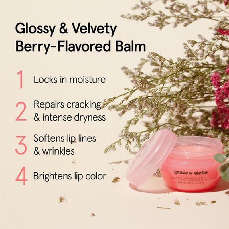 grace & stella Award Winning Lip Butter - Lip Balm Hydrating - Nourishing Lip Mask (3-pack) Airplane Travel Essentials, Beach Vacation and Purse Essentials - Lip Moisturizer for Dry Lips - Vegan