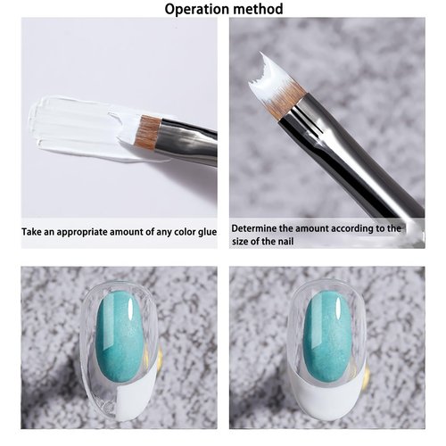 Nail Brush and French Tip Brush, Watercolor Paint Brushes for Oil Painting, Acrylic Paint Brushes（1 Pack） (Brown)