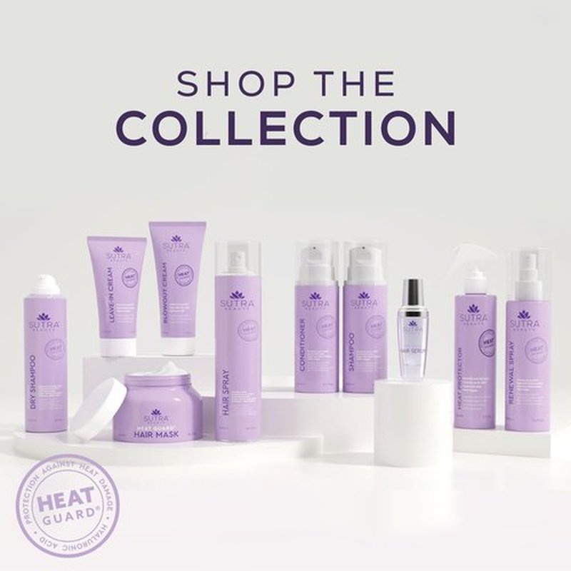 SUTRA Heat Guard Renewal Hair Spray for Frizzy, Dry & Damaged Hair - Thermal Protecting Hairspray Hydrates, Protects & Repairs Against Heat with Hyaluronic Acid - Anti-Frizz Haircare Products