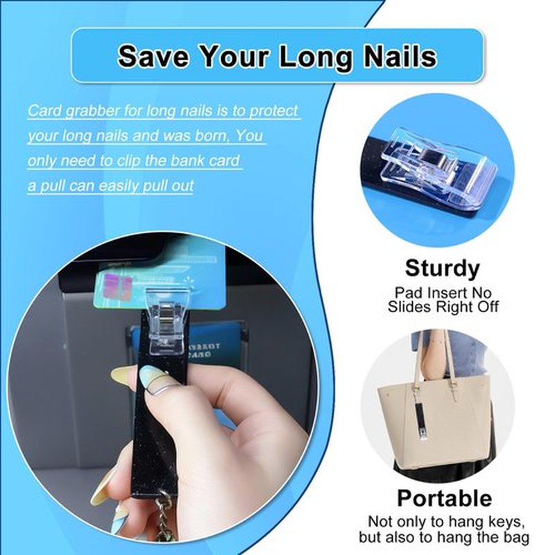 Raisetip Life Kit For Long Nails, Include Piercing Ball Grabber Tool,Bracelet Assistant,Card Grabber,Cream Spatula & Thumbs Hook (12pcs)