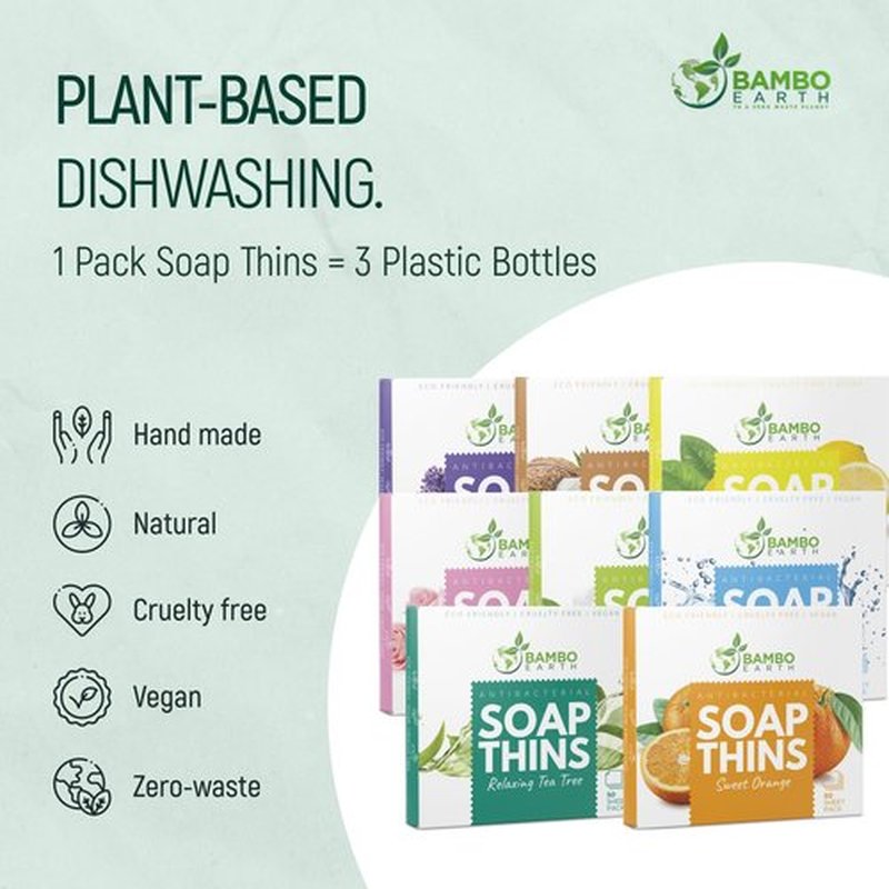 400 Sheets Antibacterial Paper Soap Strips For Hand Washing - 8 Pack Portable Disinfecting Pocket Travel Soap Thins Dissolvable & Disposable Camping Mini Size Dry SoapSheets For Hands (Variety 8x50)