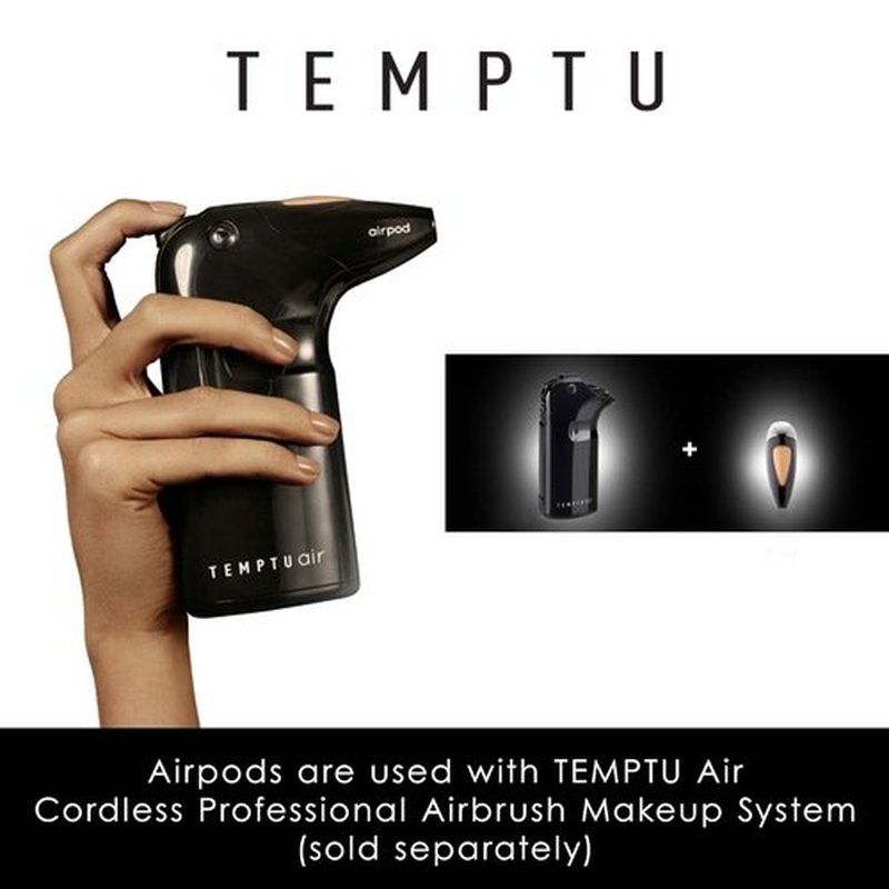 TEMPTU SilkSphere Airbrush Foundation Airpod - Long-Lasting Medium to Full Coverage | 4-In-1 Formula with Dewy Finish | 18 Shades Available