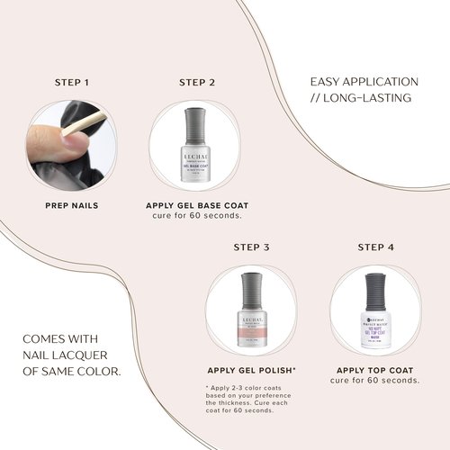 LeChat - Perfect Match Gel Polish - Blood Orange - Tomato Red Cream with Magenta Undertones - (0.5 Ounce) - Easy Application - Soak Off Formula