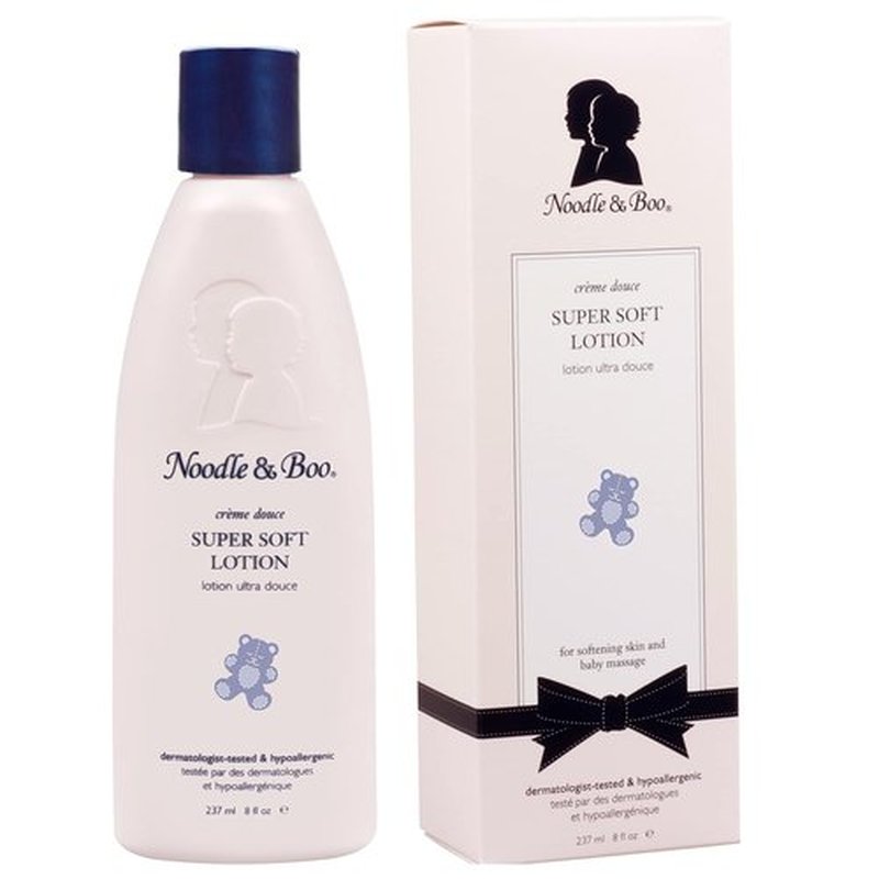 Noodle & Boo Newborn Baby Gift Set - Super Soft Baby Lotion & 2-in-1 Hair & Body Wash, 8 Oz Each | Navy/Pink