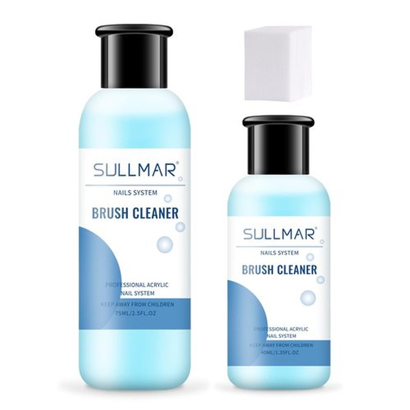 nail brush cleaner for acrylic nails 3.8oz Nail Brush Cleaner for Acrylic Nail Brush Cleaner Acrylic Painting Quickly Cleaning Nail Art Liner Salon At Home