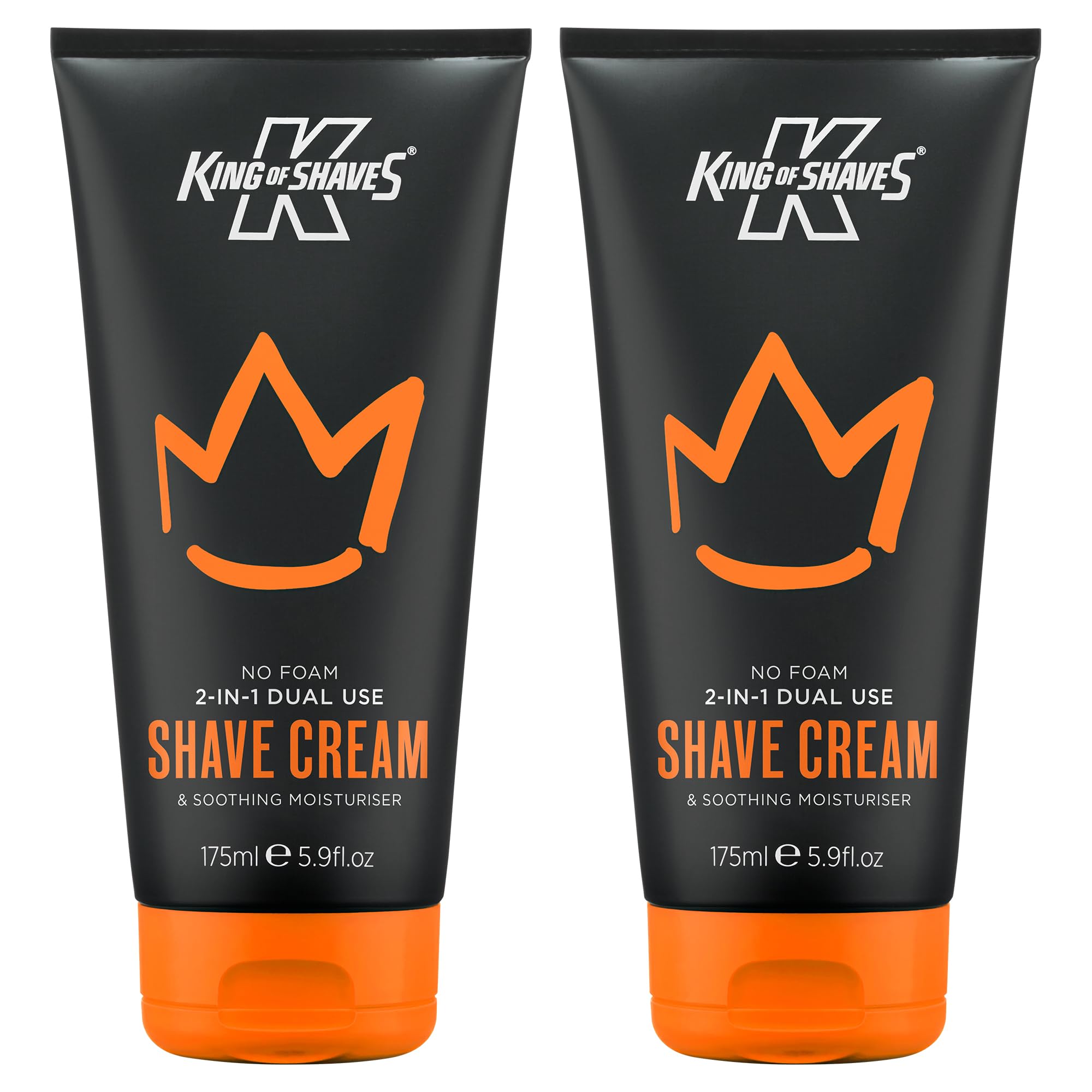 King of Shaves 2 in 1 Shave Cream and Post Shave Moisturiser 2 x 5.92 oz
