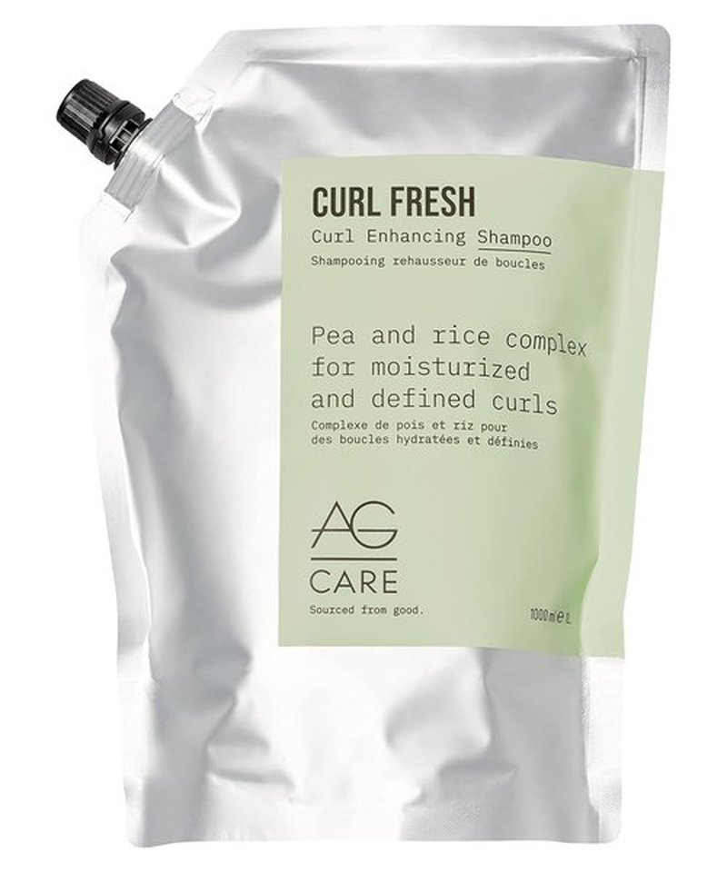 AG Care Curl Fresh Hydrating Shampoo - Moisturizing Curl Cleanser with Pea & Rice Amino Acids | 33.8 Fl Oz