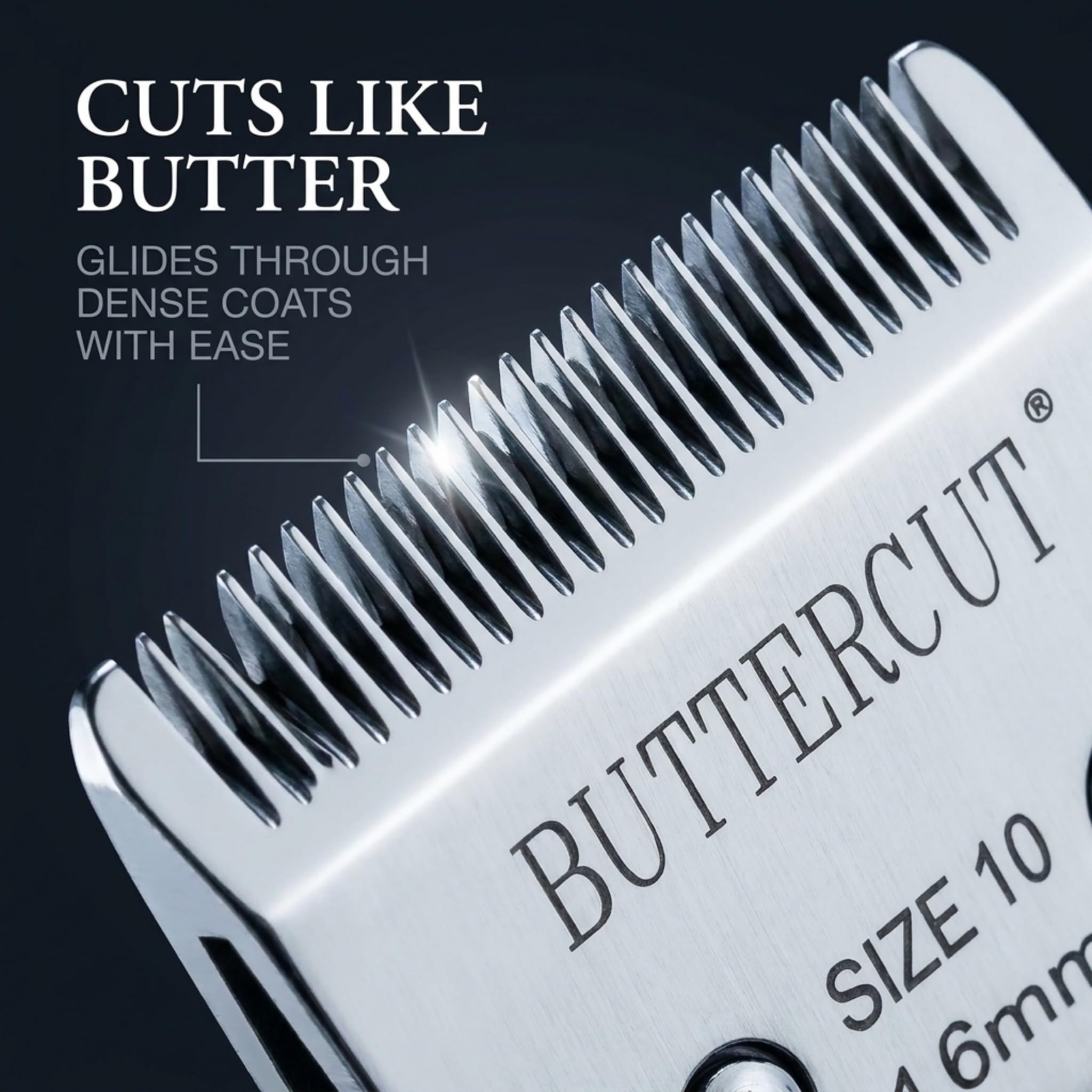 Geib Buttercut Stainless Steel Dog Clipper Blade, Size-10, 1/16-Inch Cut Length