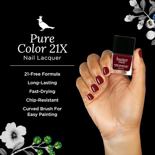 butter LONDON Nail Lacquer Polish - Fast-Drying, Long-Lasting Color with Gel-Like Finish | Vegan & Cruelty-Free