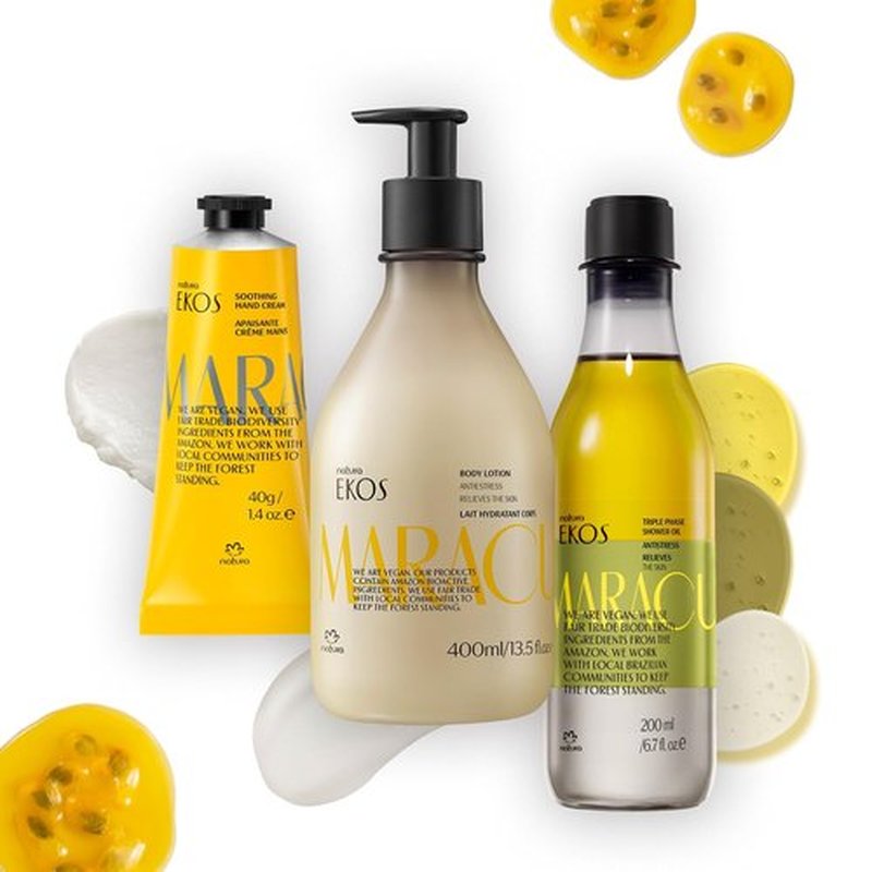 Natura Passion Fruit Body Care Bundle - Calming Vegan Skincare for Soft, Glowing Skin | 24H Hydration
