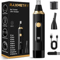 Skiennix Nose Hair Trimmer - Professional Painless IPX7 Waterproof Facial Hair Trimmer | USB Rechargeable, Black
