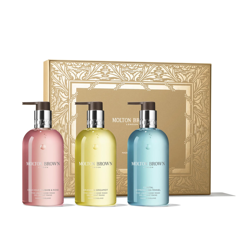 Molton Brown Floral & Aromatic Hand Care Collection - Trio of 10 fl. oz. Luxury Scented, Fine Liquid Hand Wash Gift Set