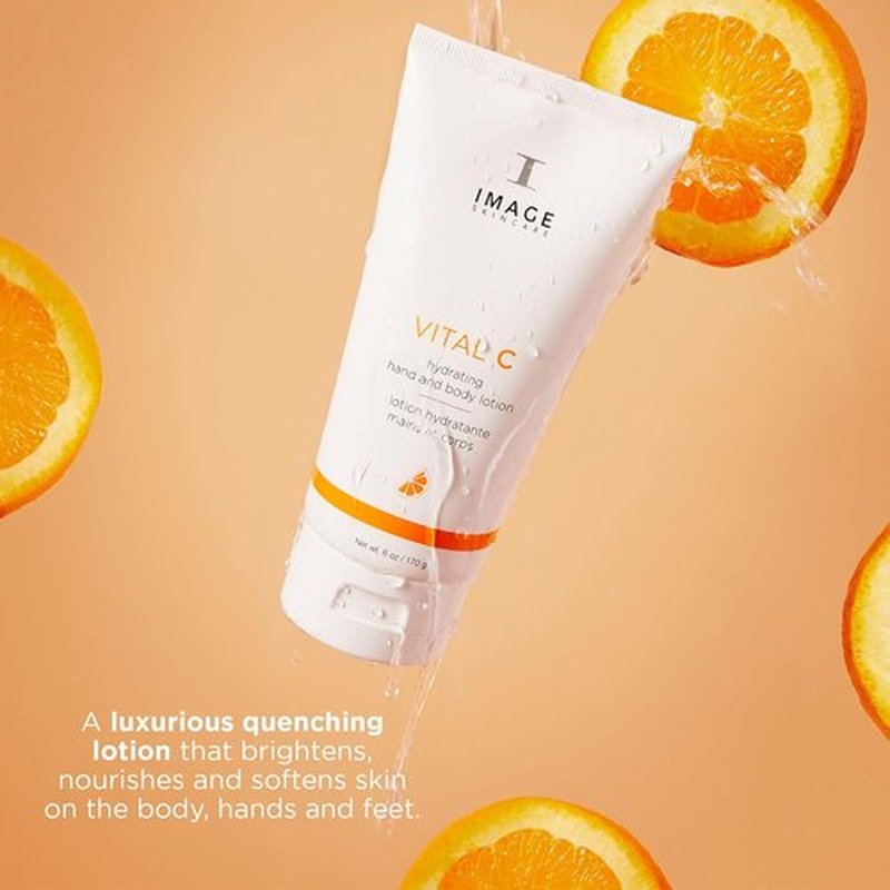 IMAGE Skincare VITAL C Hydrating Hand & Body Lotion - Brightening Moisturizer with Vitamin C & Shea Butter, 6 oz