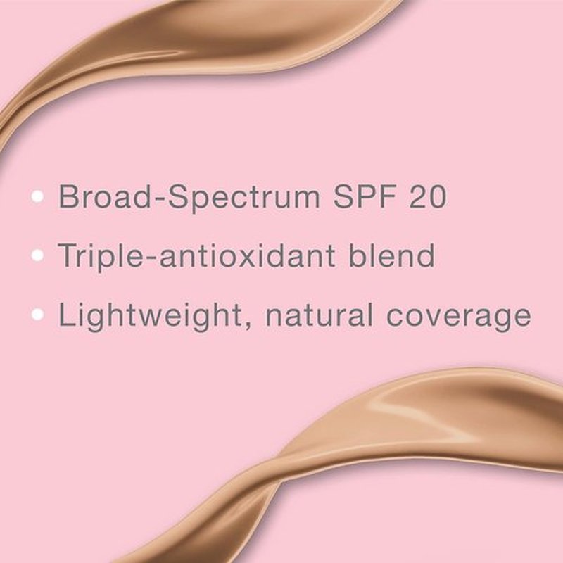 Neutrogena Healthy Skin Liquid Foundation - Lightweight Medium Coverage Makeup with SPF 20 | Classic Ivory 10, 1 fl. oz