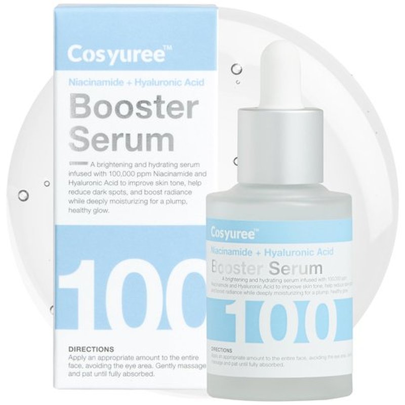 Cosyuree Niacinamide + Hyaluronic Brightening Deep Dive Serum,10% Brightening Complex, Deep Hydration Glow & Smooth Texture, Fragrance-Free, 30ml(1.01 fl oz)