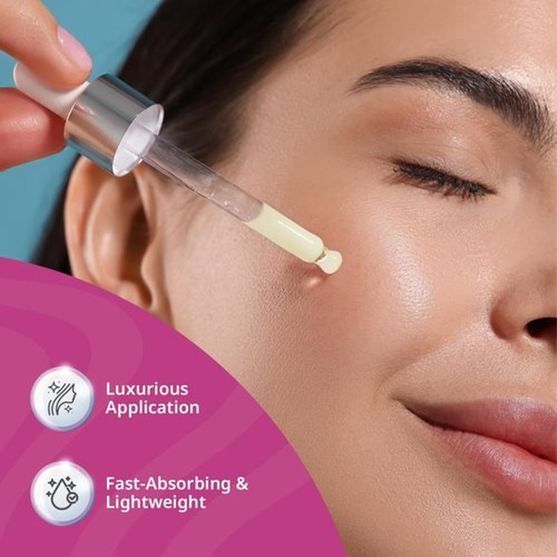 All In One Hyaluronic Acid Face Serum – Ultra Hydrating Anti Aging Serum with Vitamin C, Marine Collagen & Niacinamide for Brightening & Firm, Smooth Skin