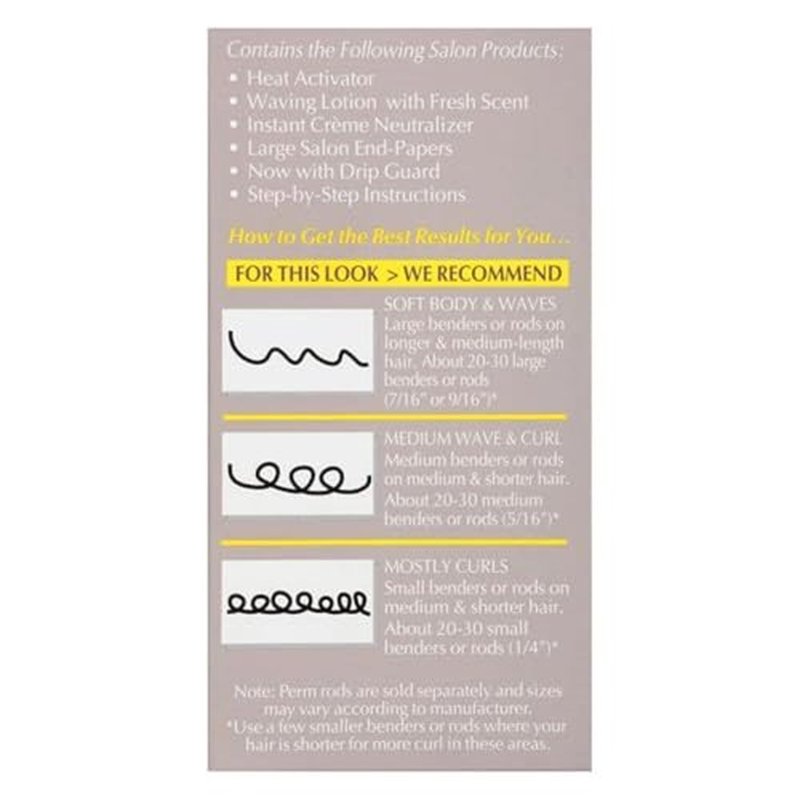Ogilvie Salon Styles Professional Conditioning Perm Kit - Perfect for Color-Treated, Thin Hair - 1 Application