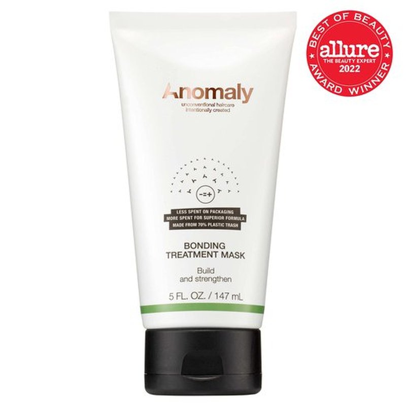 Anomaly Bonding Treatment Mask with Keratin for Dry & Damaged Hair | Strengthen & Protect | Sulfate Free & Paraben Free | Eco Friendly & Sustainable Packaging from Ocean Plastic, 5 fl. oz., white