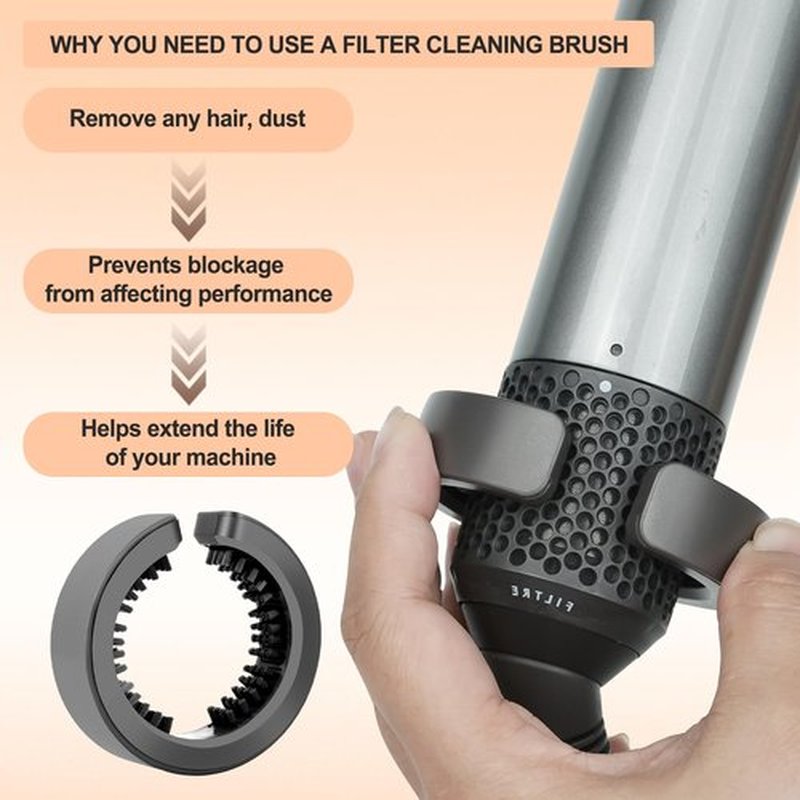 PUREGUST Filter Cleaning Brush Replacement for Dyson Airwrap HS01 HS05 HS08, Part NO. 969760-01