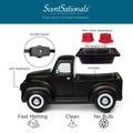 Scentsationals Wax Melt Warmer for Scented Melts - Truck Collection Black Truck - Candle Melter for Fragrance Cubes and Tarts