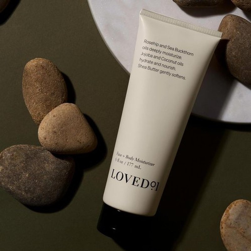 Loved01 Daily Face & Body Moisturizer, John Legend Skincare, Fragrance-Free & Non-Greasy Shea Butter Cream, Deep Hydrating Formula for Dry & Sensitive Skin, Vegan & Cruelty-Free, 6 oz