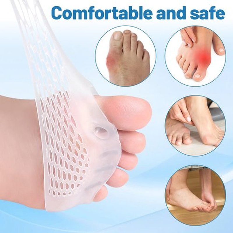 Cmbynbkp Women's Bunion Corrector & Toe Separators, 4 Pairs Soft Silicone Spacers for Hallux Valgus, Toe Overlap & Pain Relief, Breathable & Flexible Toe Alignment Pads for Everyday Comfort in Shoes