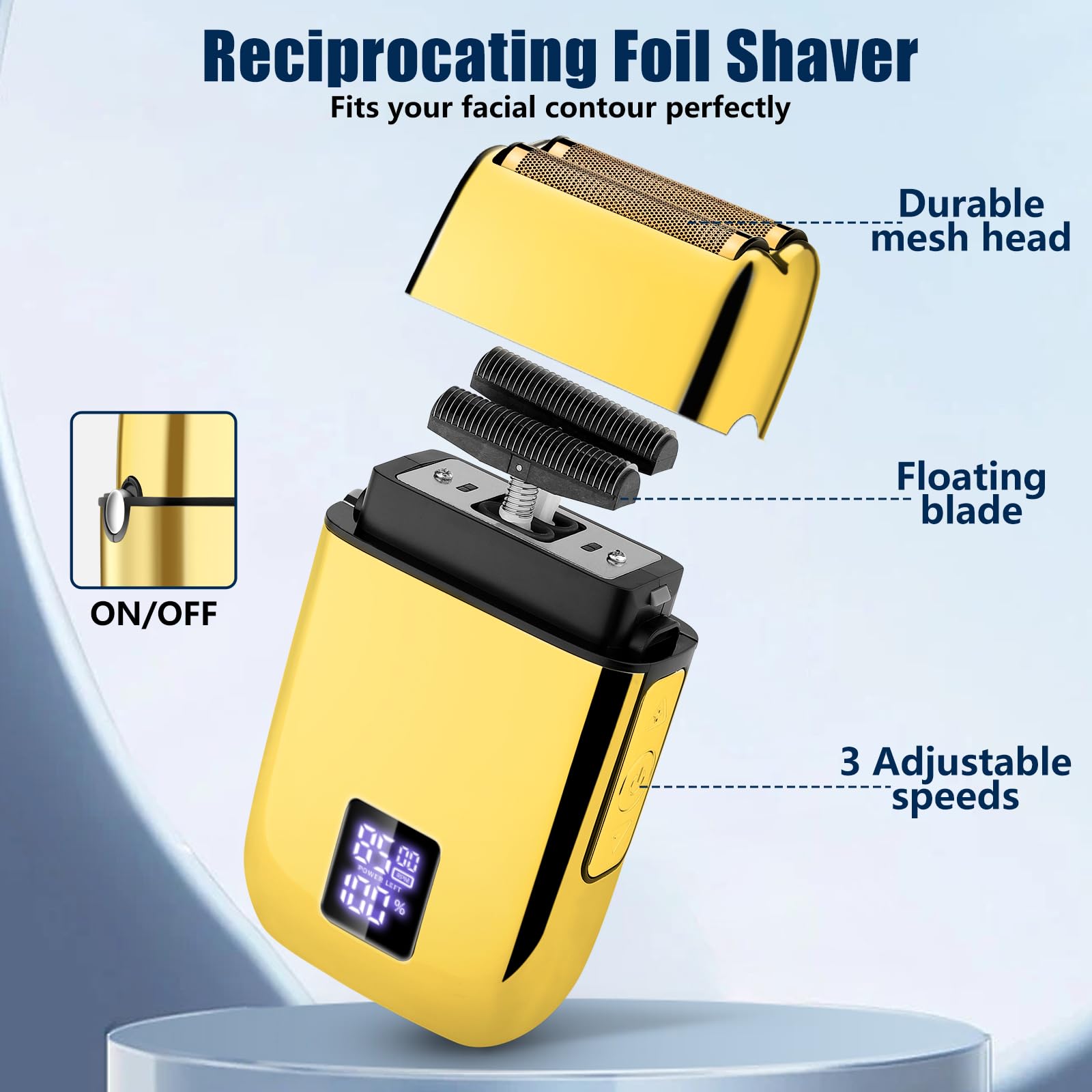 SUNNOW Hair Clippers and Trimmer Set, Electric Razor with Adjustable Speed