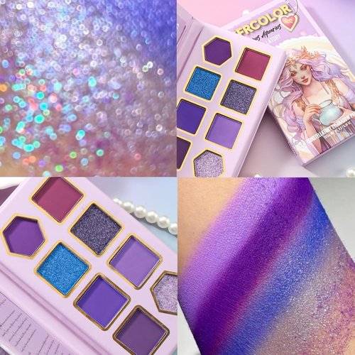Skiennix 12-Color Zodiac Eyeshadow Palette - Highly Pigmented Matte & Metallic Shades for Professional & Daily Use