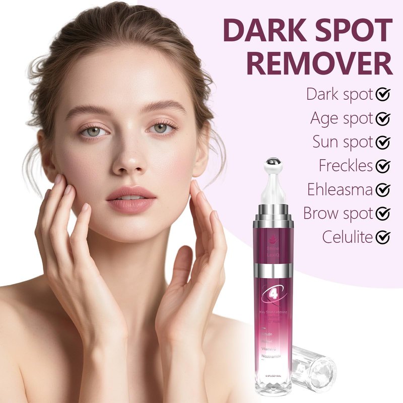 Dark Spot Remover for Face with 360° Roller Massage Ball, Dark Spot Corrector Serum for face, Fade Sun Spot Age Spot Brown Spot for All Skin Types, 0.7 fl. oz