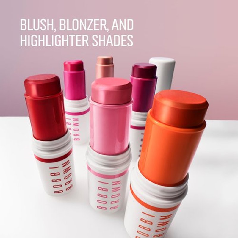 Bobbi Brown Skin Enhancer Cheek Sticks | Glowy Blush, Bronzer & Highlighter Multi-Stick for 24-Hour Moisture & 8-Hour Wear, 0.28 Ounce, Flirty Peach