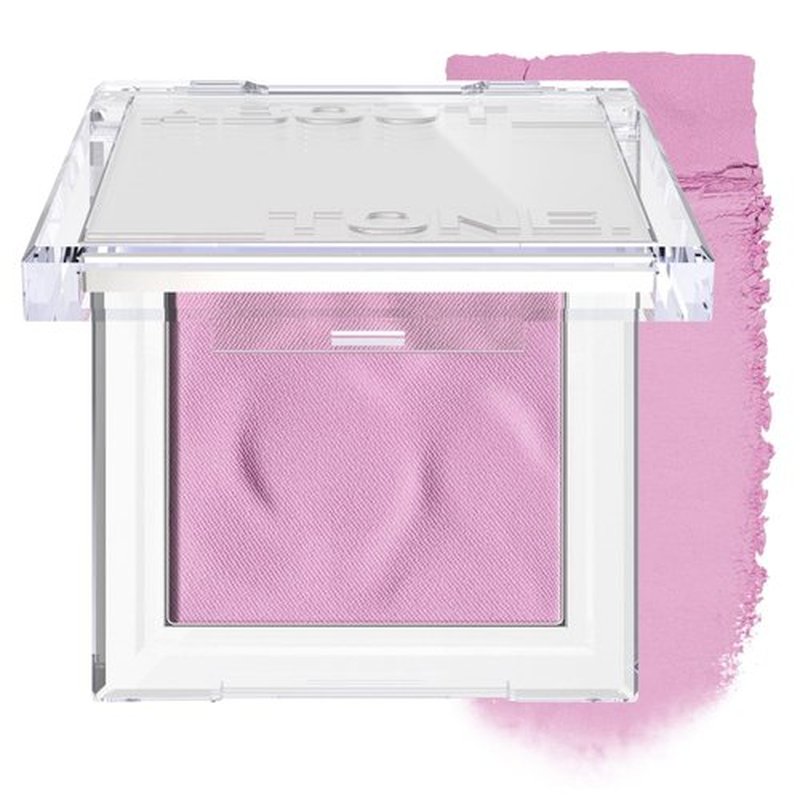 ABOUT TONE Fluffy Wear Blusher - Airy Soft Matte Pressed Powder Cheek Blush | Vegan Blendable Color (06 Mood Lavender)