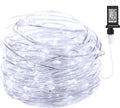 Minetom Fairy Lights - 100 LEDs Waterproof 33 Ft Starry String Lights on Silver Wire | Pure White for Parties & Weddings