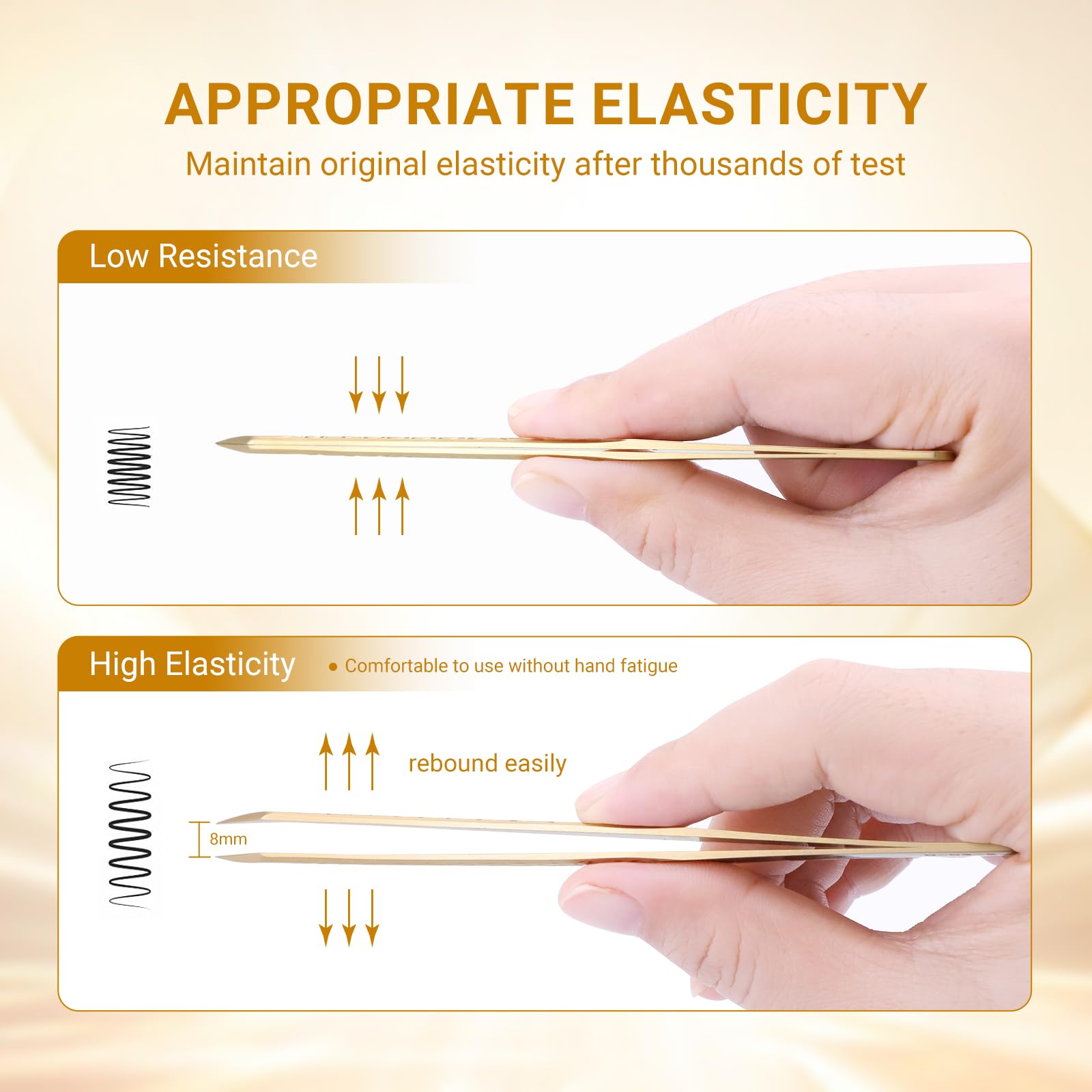 NAGARAKU Eyelash Extension Tweezers Fiber Tip AG-05 & AG-11 2Pcs Set