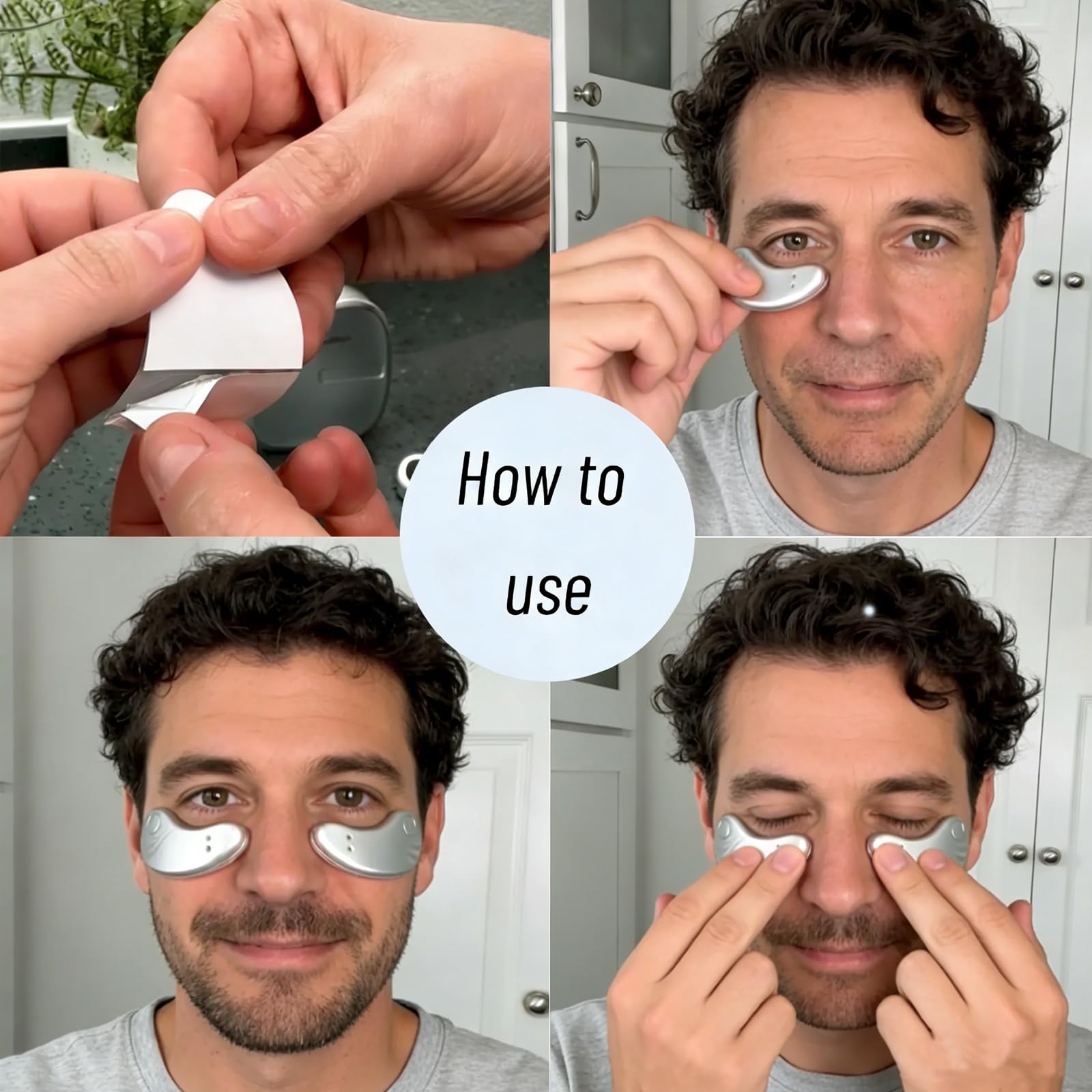Newtiful Eye Pods for Under Eyes Bags, Eyes Lift Instant Cream, Red Light Therapy Eyes Pads Patches for Dark (1 PC Eye Pods)