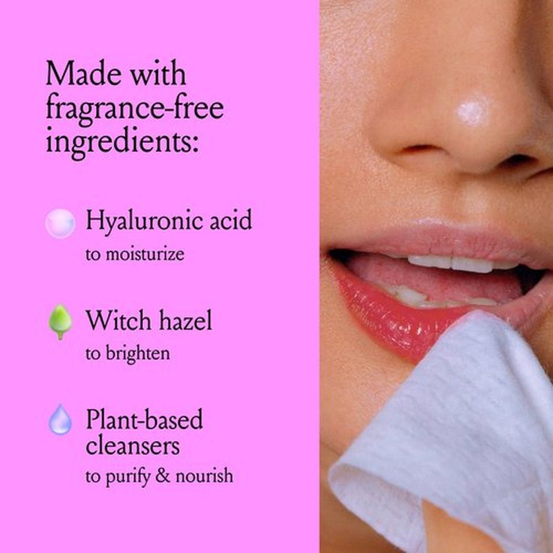 Billie - Wonder Wipes - Makeup-Removing Face Wipes - With Hyaluronic Acid and Witch Hazel - 25 count, Packaging may vary