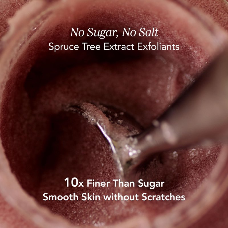 WHIPPED VEGAN SCRUB FIGBUTTER 210g (7.40 oz) – Made with Fig & Cacao Butter | Soft as Gelato Texture, Enriched with Ceramide, Shea Butter & Niacinamide | 10x Finer than Sugar Scrubs | for Face & Body