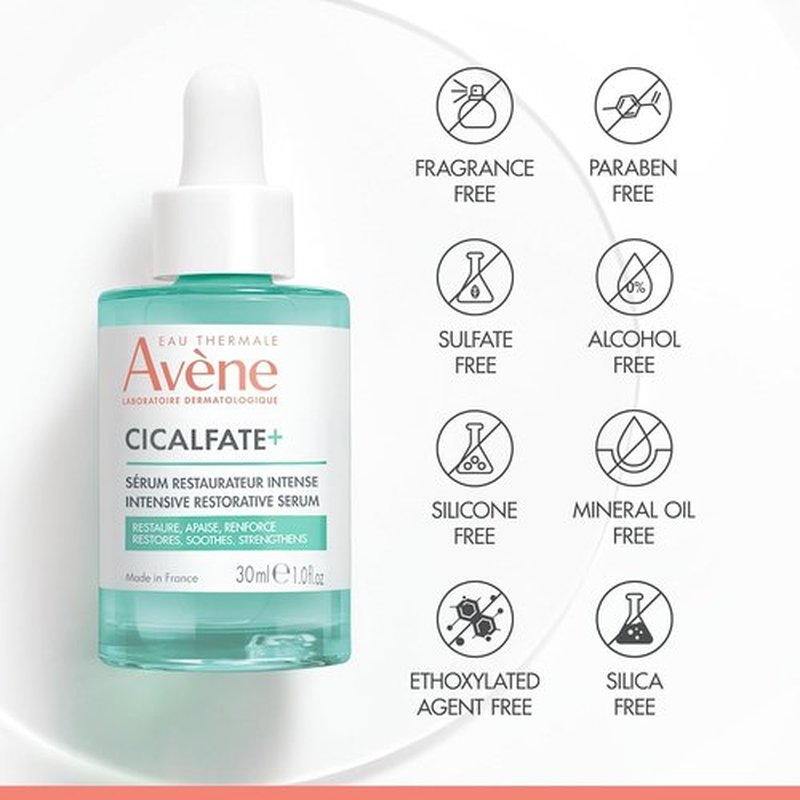 Avène Cicalfate+ Intensive Restorative Serum - Strengthens Skin Barrier with Pro-Vitamin B5 | Fragrance-Free, All Skin Types