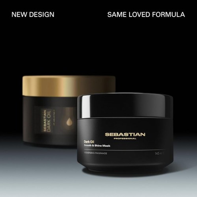 Sebastian Professional Dark Oil | Lightweight Hair Styling Mask for Smooth Shine | Infused with Sandalwood & Argan Oils | 1 fl oz