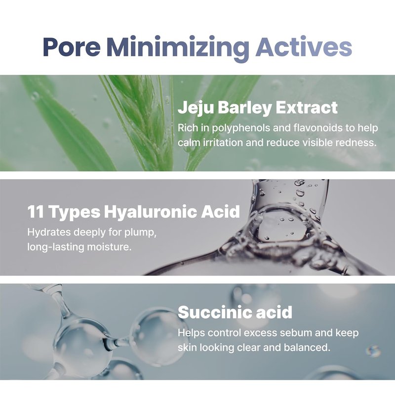 [PODL] Barley Hyaluronic Essence Toner Pads - Instant Cooling Hydration & Calming | 70 Count | Korean Skin Care