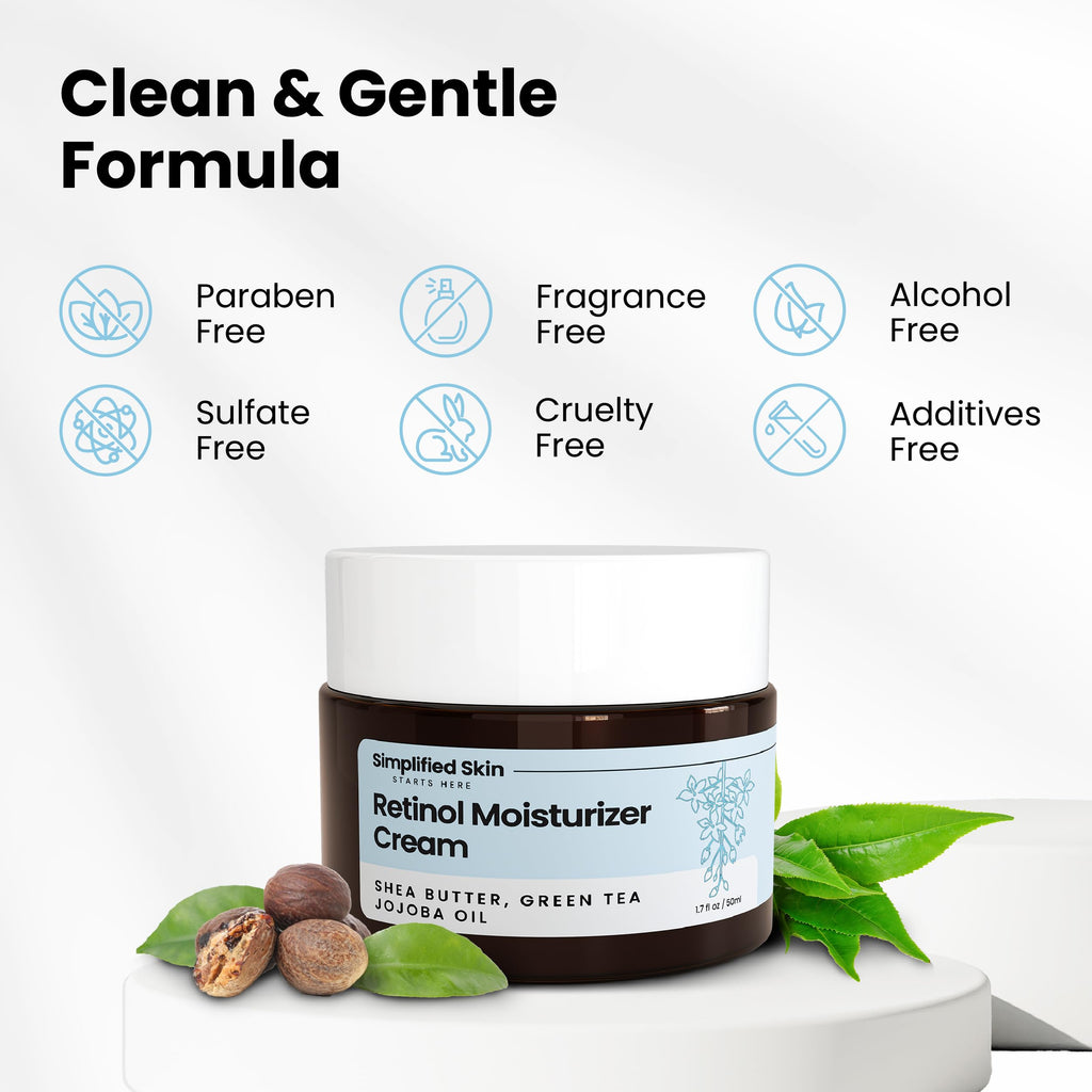 Retinol Cream for Face (3-Pack) – 2.5% Retinol Moisturizer for Fine Lines, Firming & Collagen Boost – Anti-Aging Night Wrinkle Cream with Hyaluronic Acid – 1.7 Oz