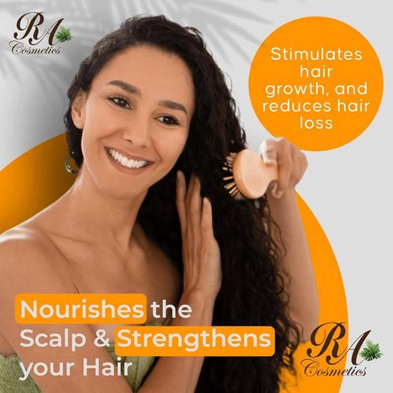RA Cosmetics 100% Natural Unrefined Batana Hair Oil - Nourishing Moisturizer for Healthy Hair, 16 oz | Repair Damaged Hair