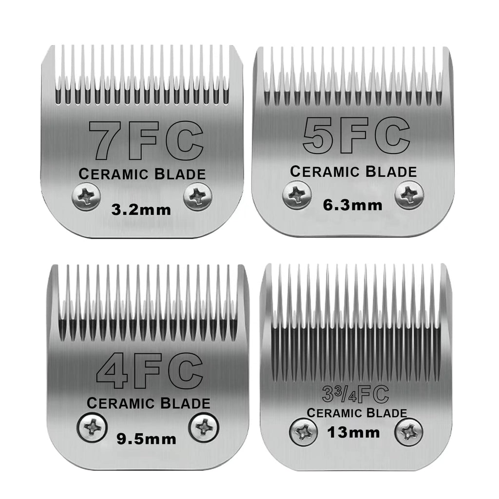 Dog Grooming Ceramic Blades Set,Compatible with Andis,Oster A5,Wahl KM10