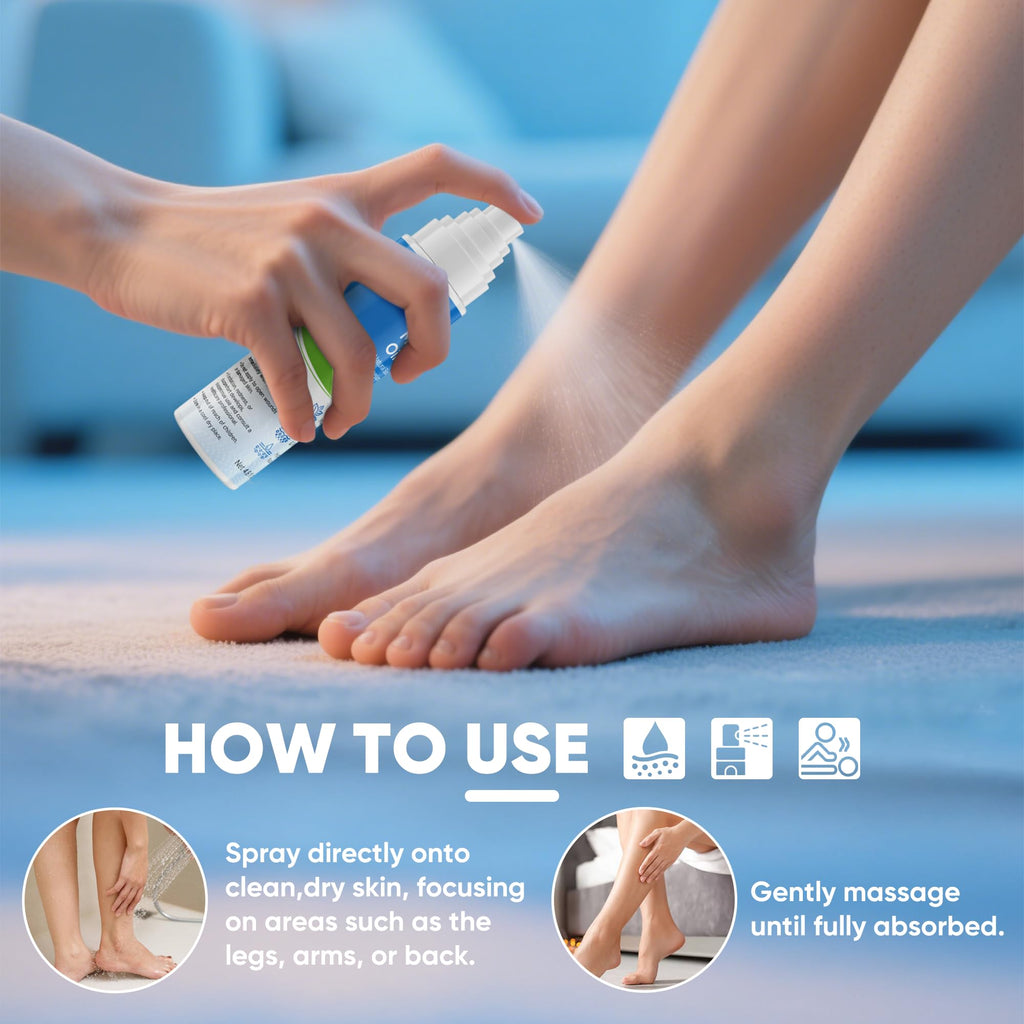 AOSORW Pure Magnesium Oil Spray - Natural Topical Magnesium for Nighttime Comfort Sleep - Non-Greasy for Feet, Hands and Body (4.8 Fl Oz (Pack of 1))